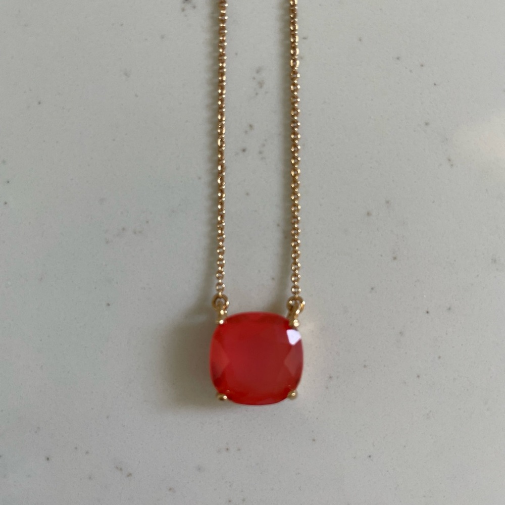 Kate Spade neon pink necklace